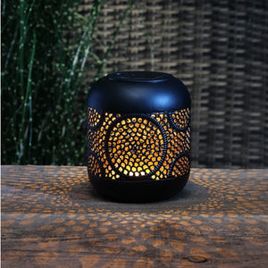 Moroccan Style Global Solar Metallic Lantern