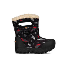 Load image into Gallery viewer, Bogs Footwear B-Mock Sharks Baby Snow Boots Black Multi