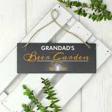 Load image into Gallery viewer, Personalised Beer Garden Slate Hanging Sign