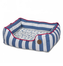 Load image into Gallery viewer, Nautical Square Dog Bed