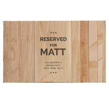 Load image into Gallery viewer, Personalised Reserved For Wooden Sofa Armchair Tray